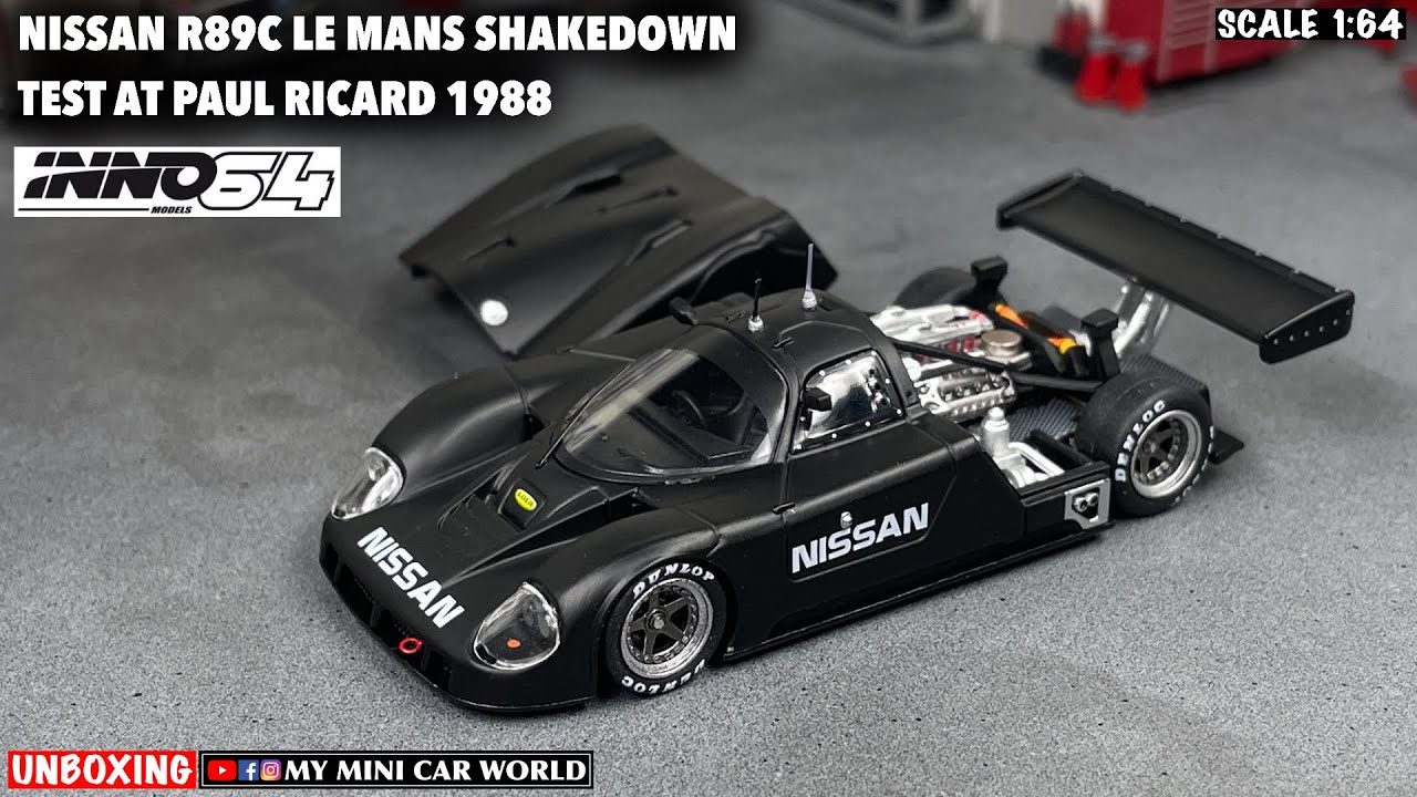『MY MINI CAR WORLD』UNBOXING INNO64 1/64 NISSAN R89C LE MANS SHAKEDOWN TEST AT PAUL RICARD 1988