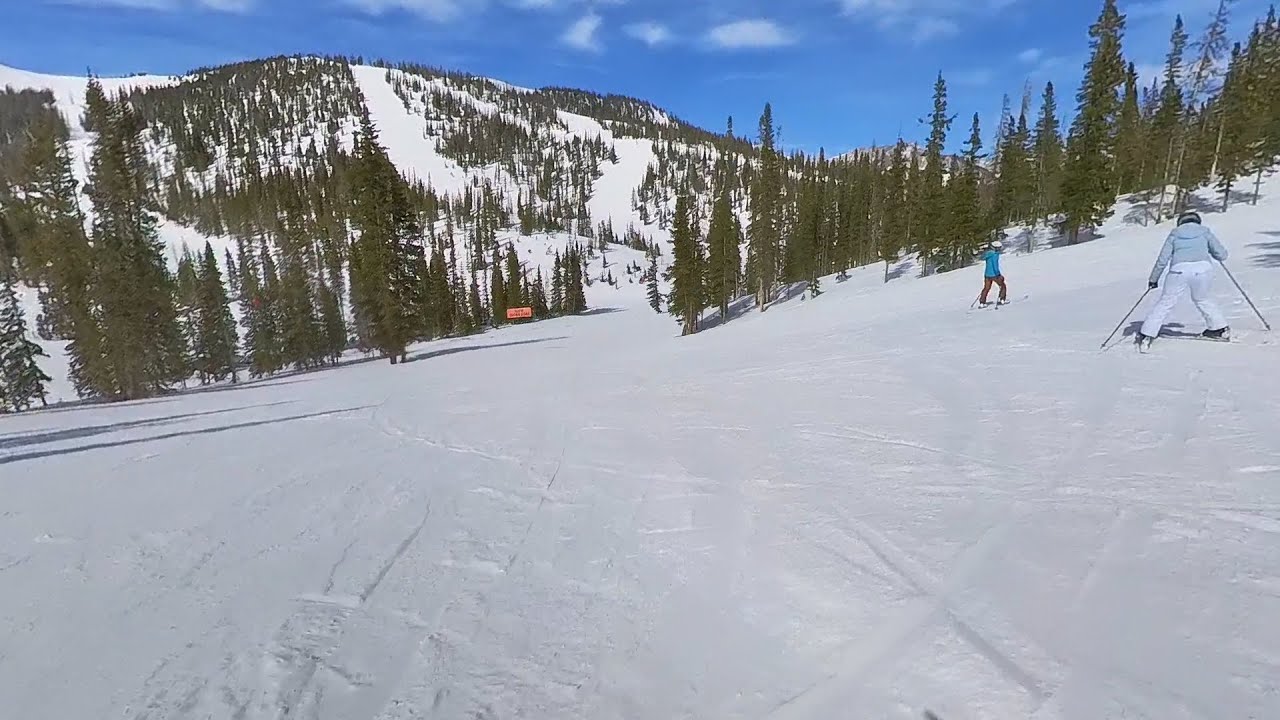 Monarch Mountain Ski Area Tumbelina lift top to Rookie to Panorama Lift base