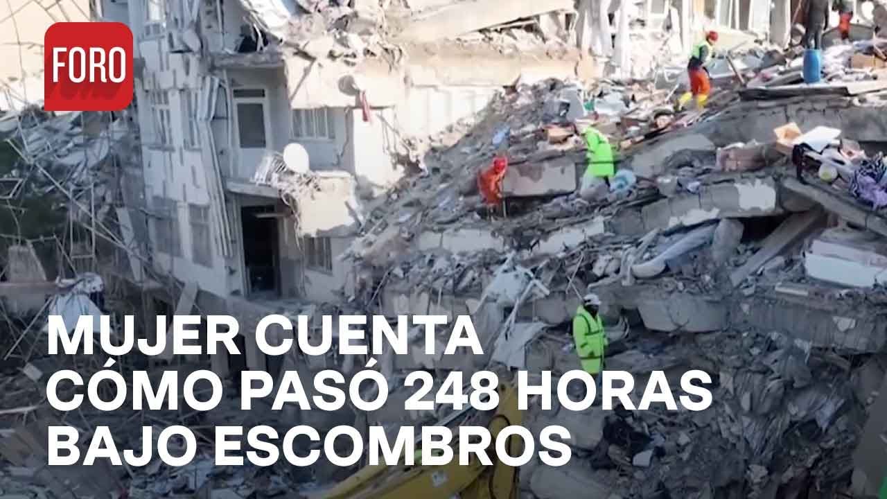 Rescate de mujer bajo escombros a 248 horas de sismo en Turquía - Hora 21