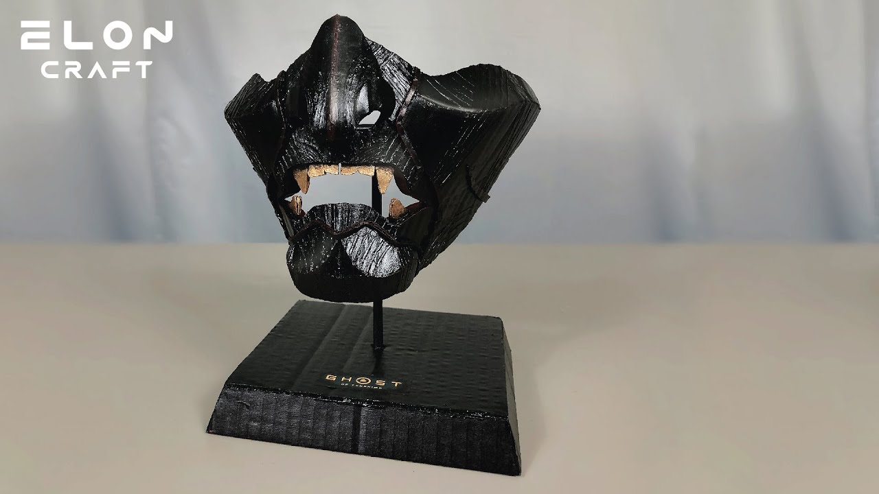GHOST OF TSUSHIMA | How to make Ghost Of Tsushima Samurai Mask From Cardboard | ทำหน้ากากซามูไรปีศาจ