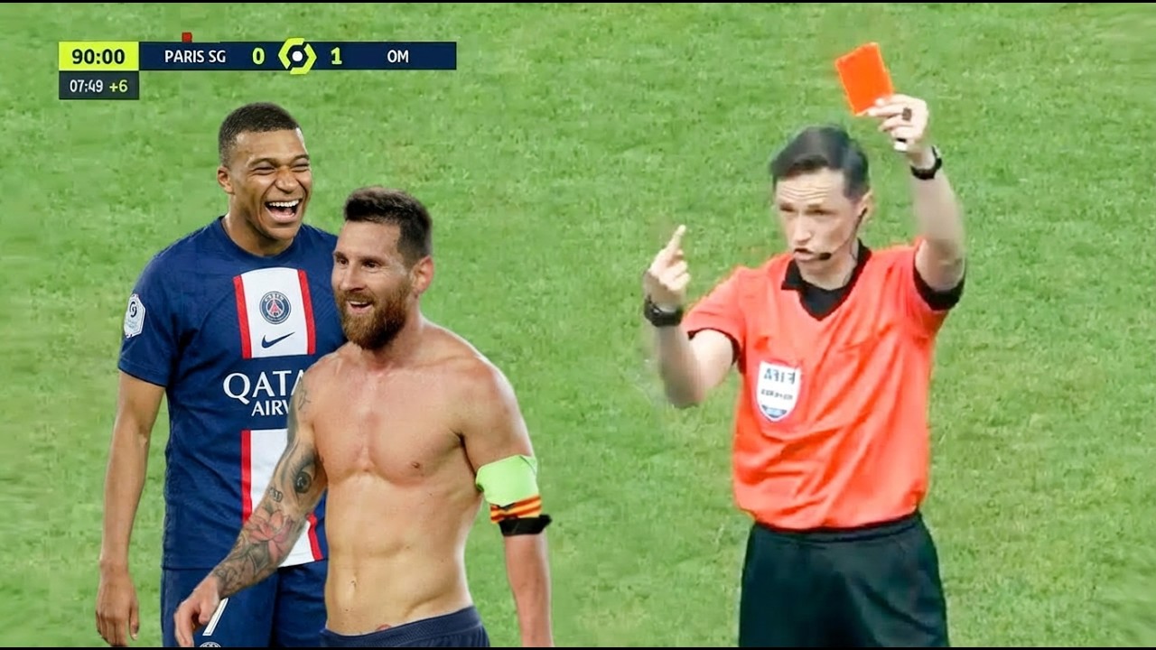 Funny Red Card in Football Moments