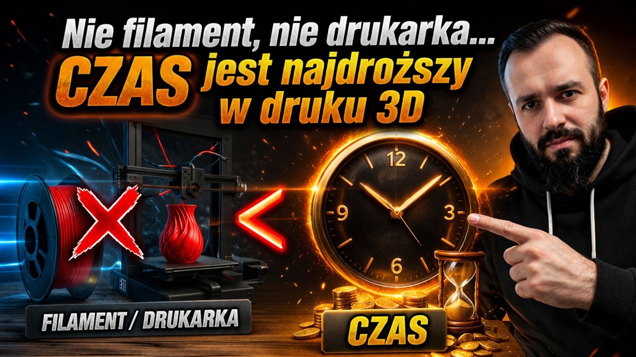 Nie filament, nie drukarka&hellip; CZAS jest najdroższy w druku 3D