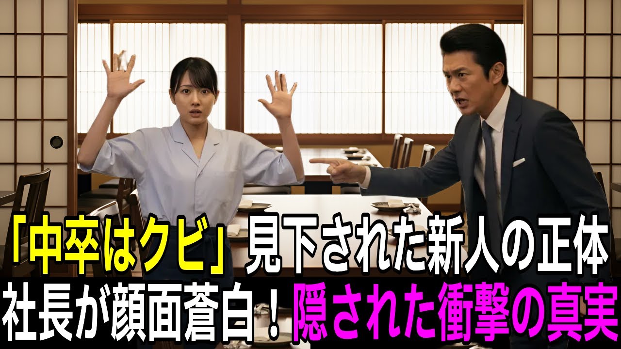 ​「中卒はクビだｗ」銀座の老舗の新人を嘲笑した新任社長。直後、男が震え上がるほどの、絶望することに…【感動する話】【朗読】