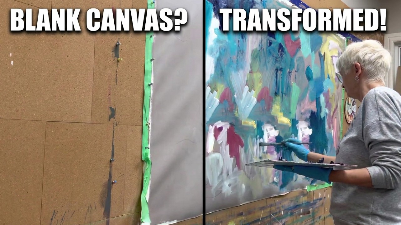How I create a large Abstract Painting