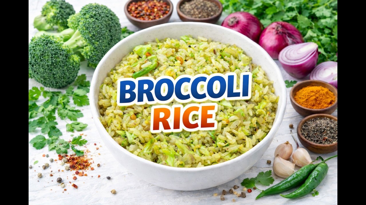 🥦 Healthy Broccoli Rice in 10 Minutes ⏱️ | Easy & Tasty Lunch Recipe 🍚 |Quick Broccoli Rice Tamil 😍