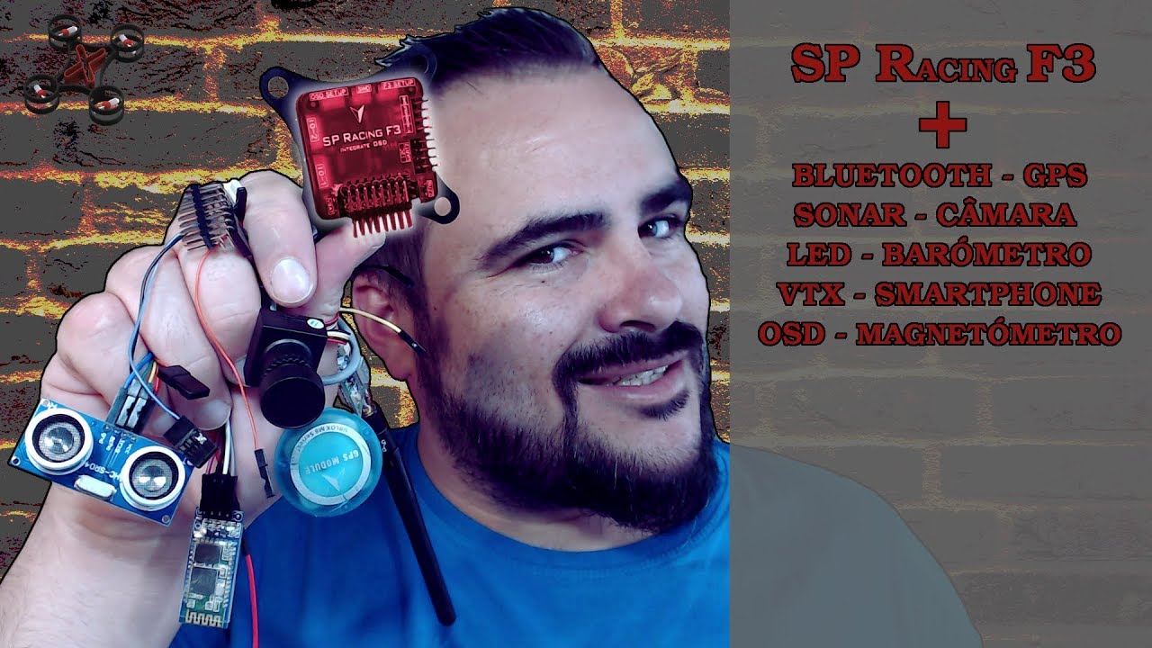 SP RACING F3 OSD + BLUETOOTH + SONAR + LED + GPS + SMARTPHONE