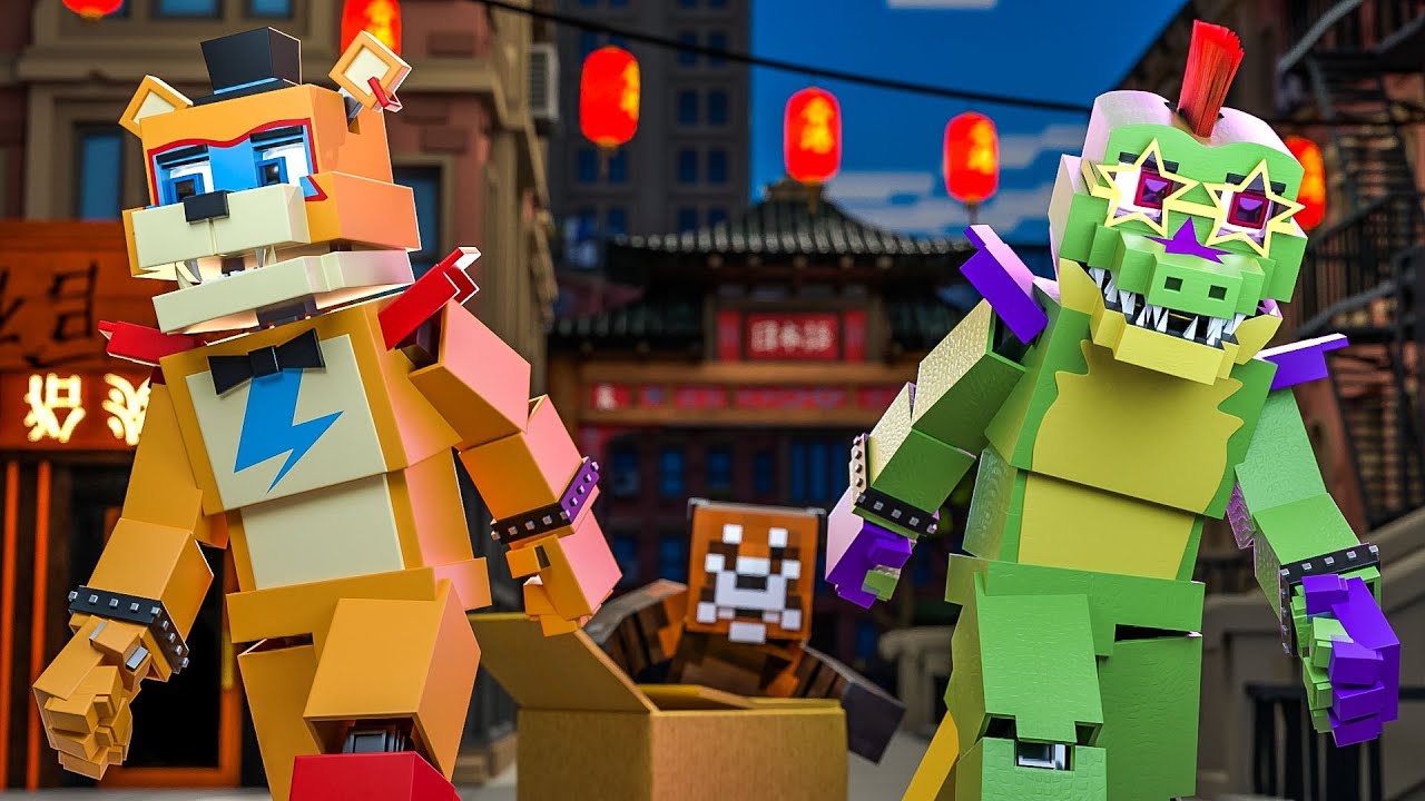 Minecraft Freddy: The Chinatown Panda Caper! (Minecraft FNAF Roleplay)