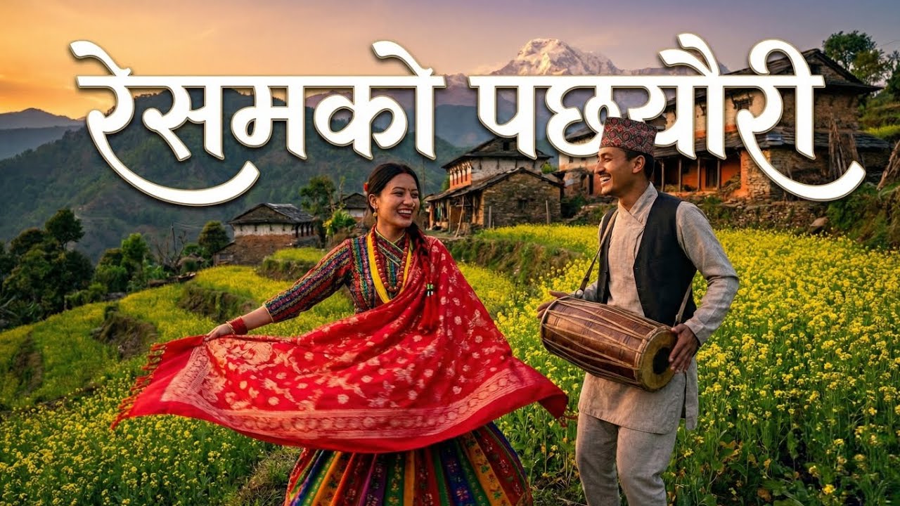 रेसमको पछ्यौरी (Resam Ko Pachhyauri) - AI Generated Song by Santosh Melody