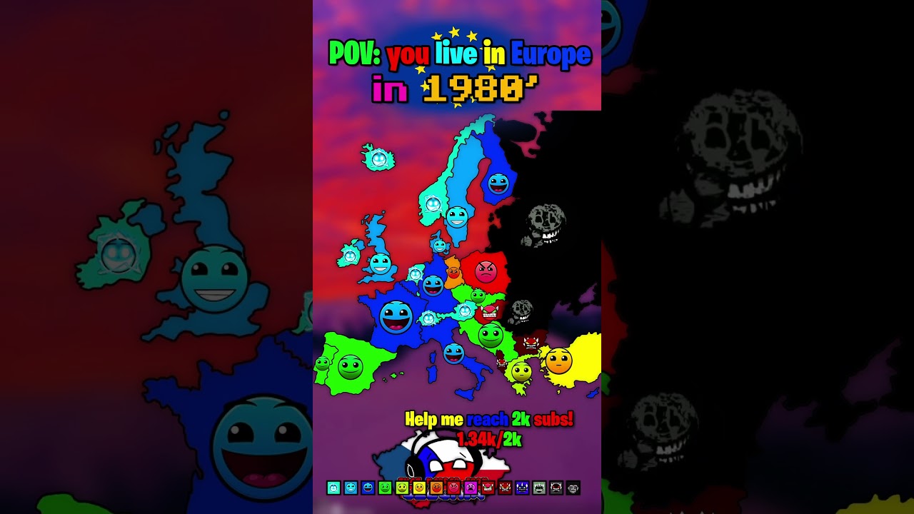 POV you live in Europe in 1980' #europe #geography #mapping #map #geographythroughmaps #mapper