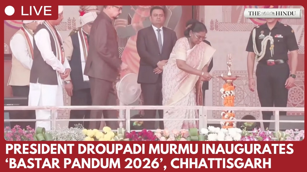 President Droupadi Murmu Inaugurates ‘Bastar Pandum 2026’ Festival in Jagdalpur, Chhattisgarh