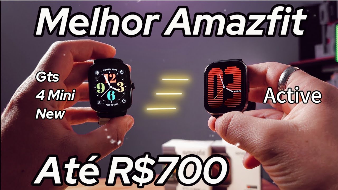 Amazfit Active vs GTS 4 Mini Qual É A Melhor Opção Para Você?