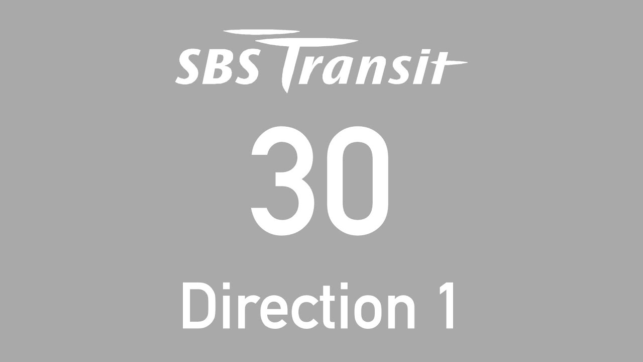 BLAST TO THE PAST 2019: SBS Transit Trunk Bus Route 30 Direction 1 Hyperlapse