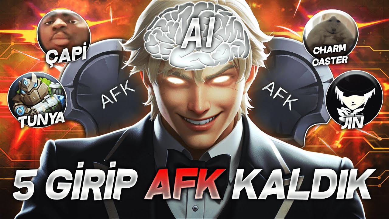 5 GİRDİK AMA HEPİMİZİ YAPAY ZEKA KONTROL EDİYOR! (Cidden iyi oynuyor) | Mobile Legends