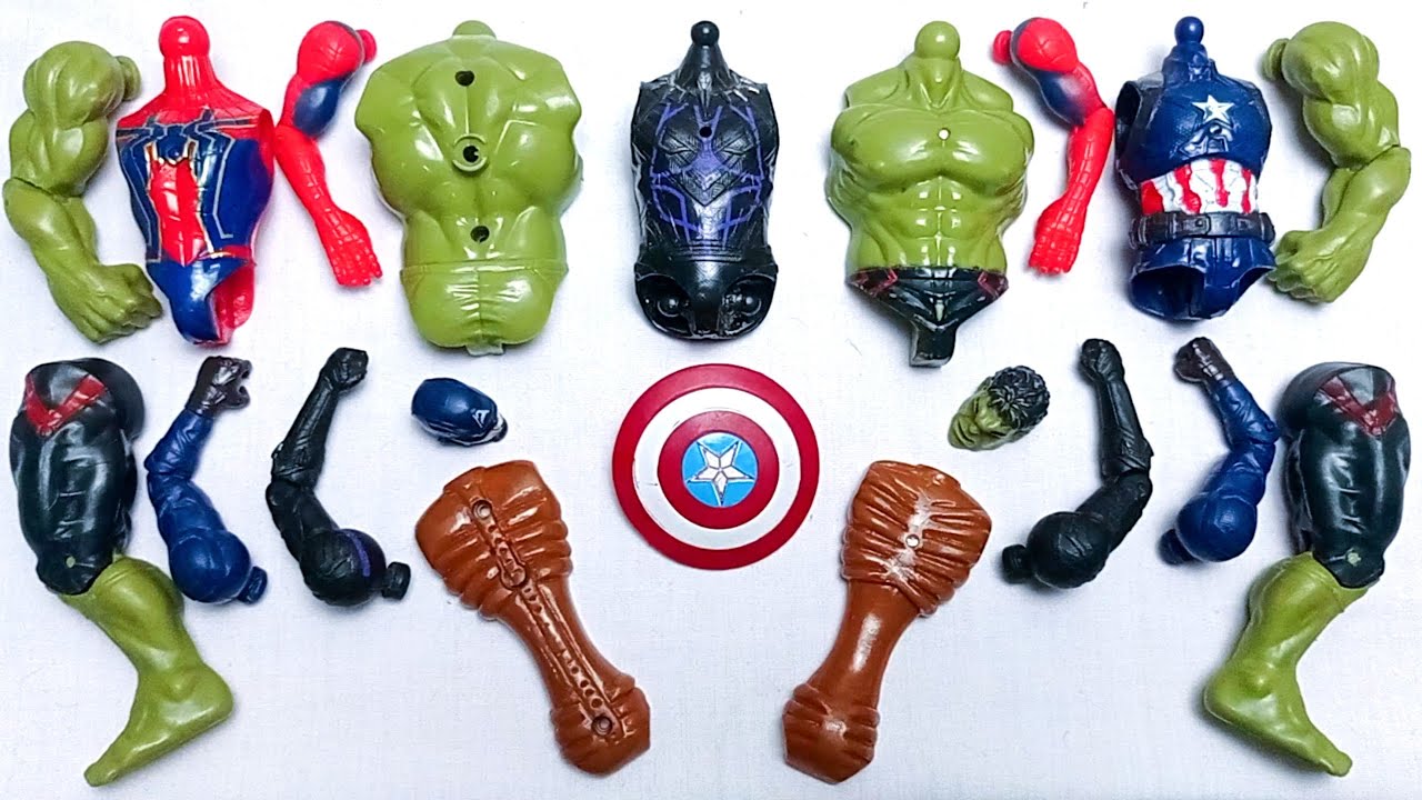 AVENGERS TOYS MARVEL'S SPIDER-MAN,HULK,CAPTAIN AMERICA,SIREN HEAD,BLACKPANTHER SUPERHEROES TOYS