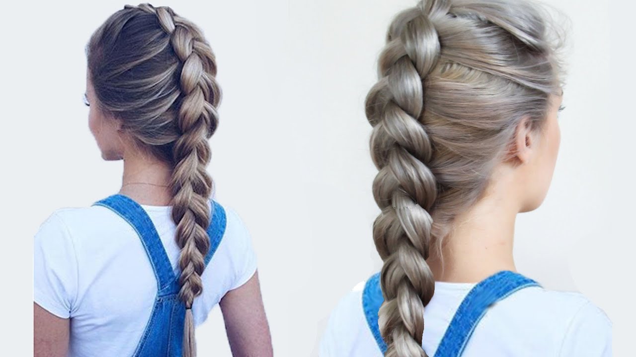 HOW TO: DUTCH BRAID HAIR TUTORIAL🙌😍 | EASY BRAID HAIRSTYLE ❤️