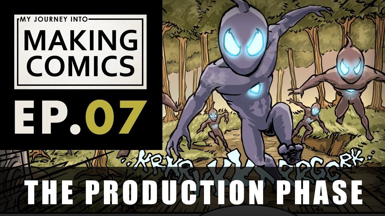 Making a comic book page in Procreate from start to finish