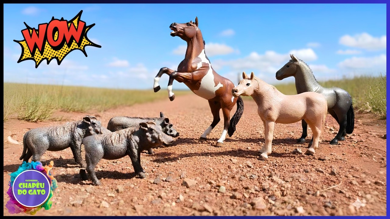 Os Javalis Invadiram a Fazendinha de Brinquedo!
