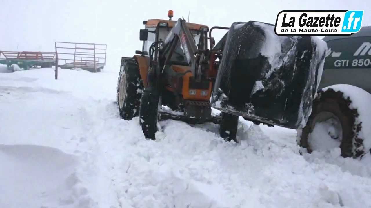 un paysan bloqué haute loire