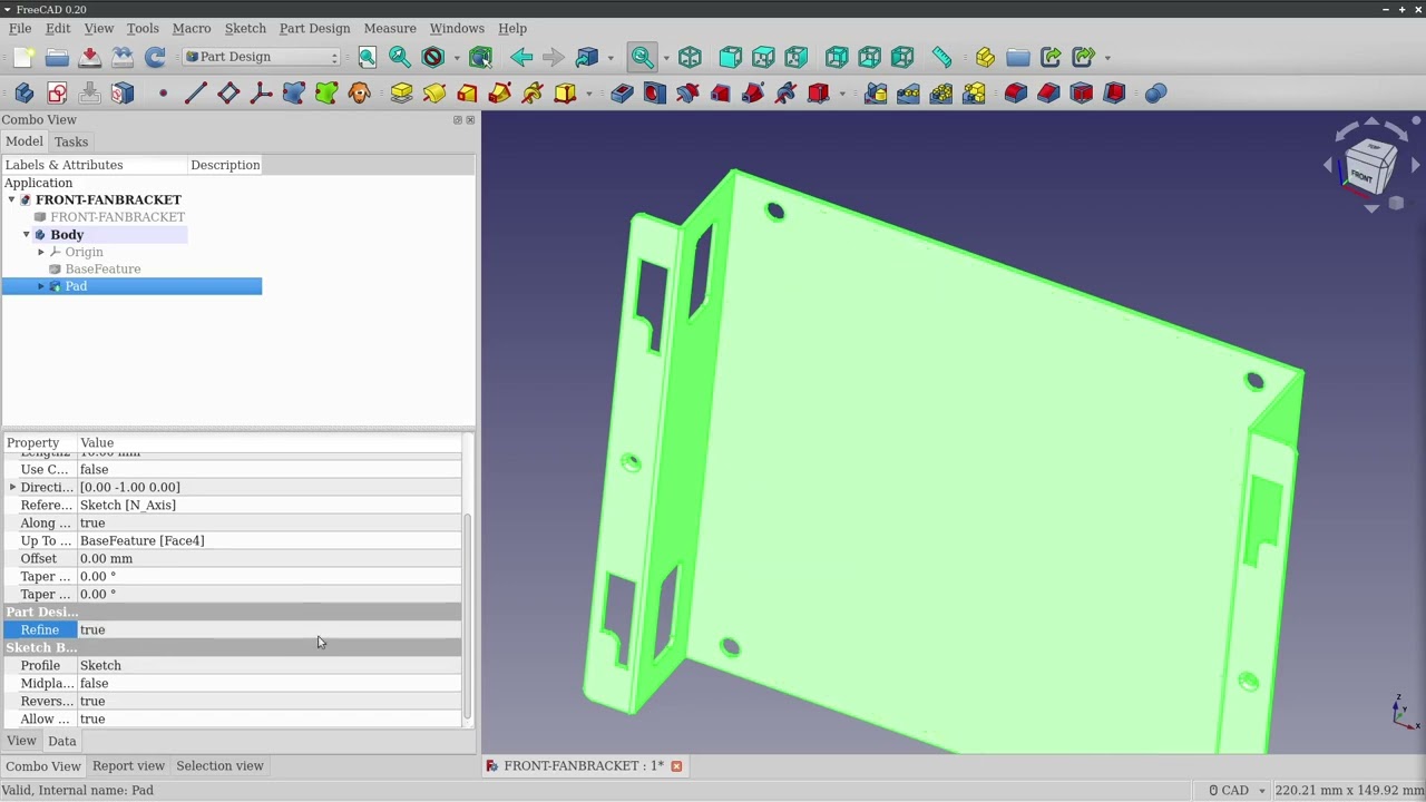 FreeCAD - Editing a STEP file