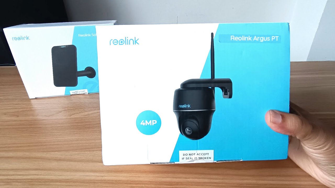 Reolink Caméra Surveillance 4MP sans Fil Argus PT+Panneau Solaire WiFi 2,4/5GHz