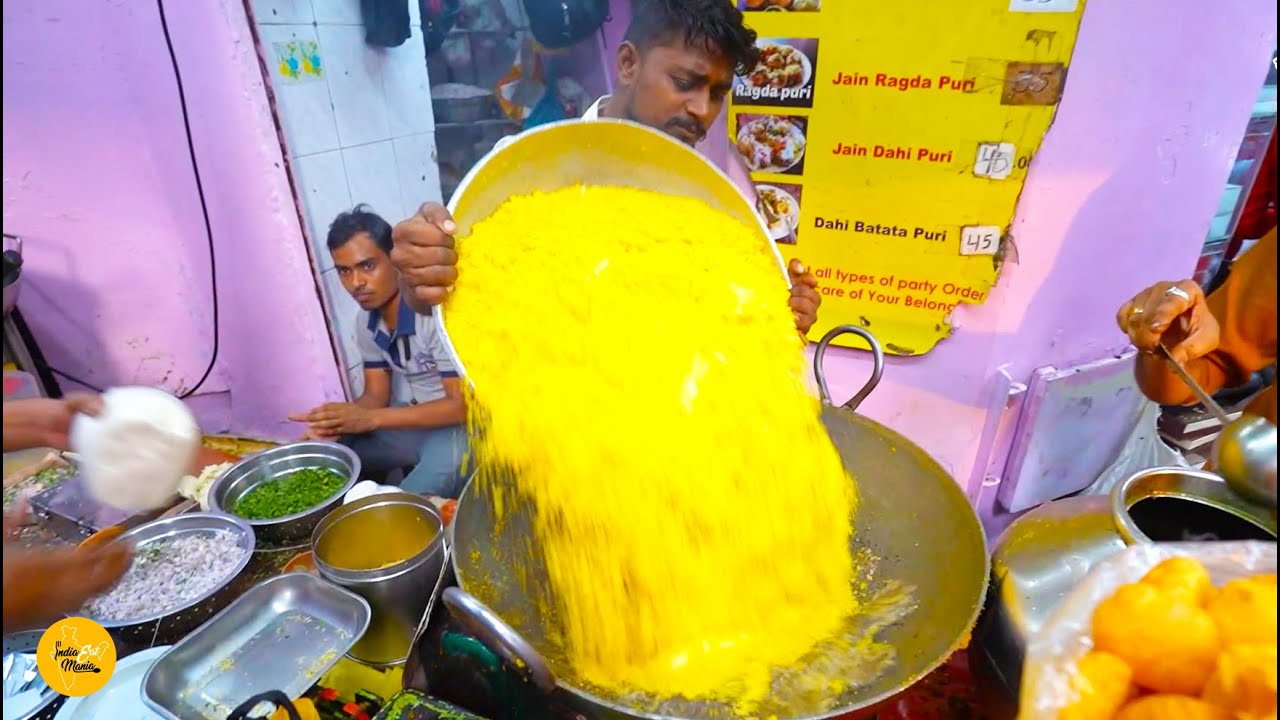 Biggest Sev Khamani Making In Zaveri Bazar, Mumbai Rs. 35/- Only l Mumbai Street Food