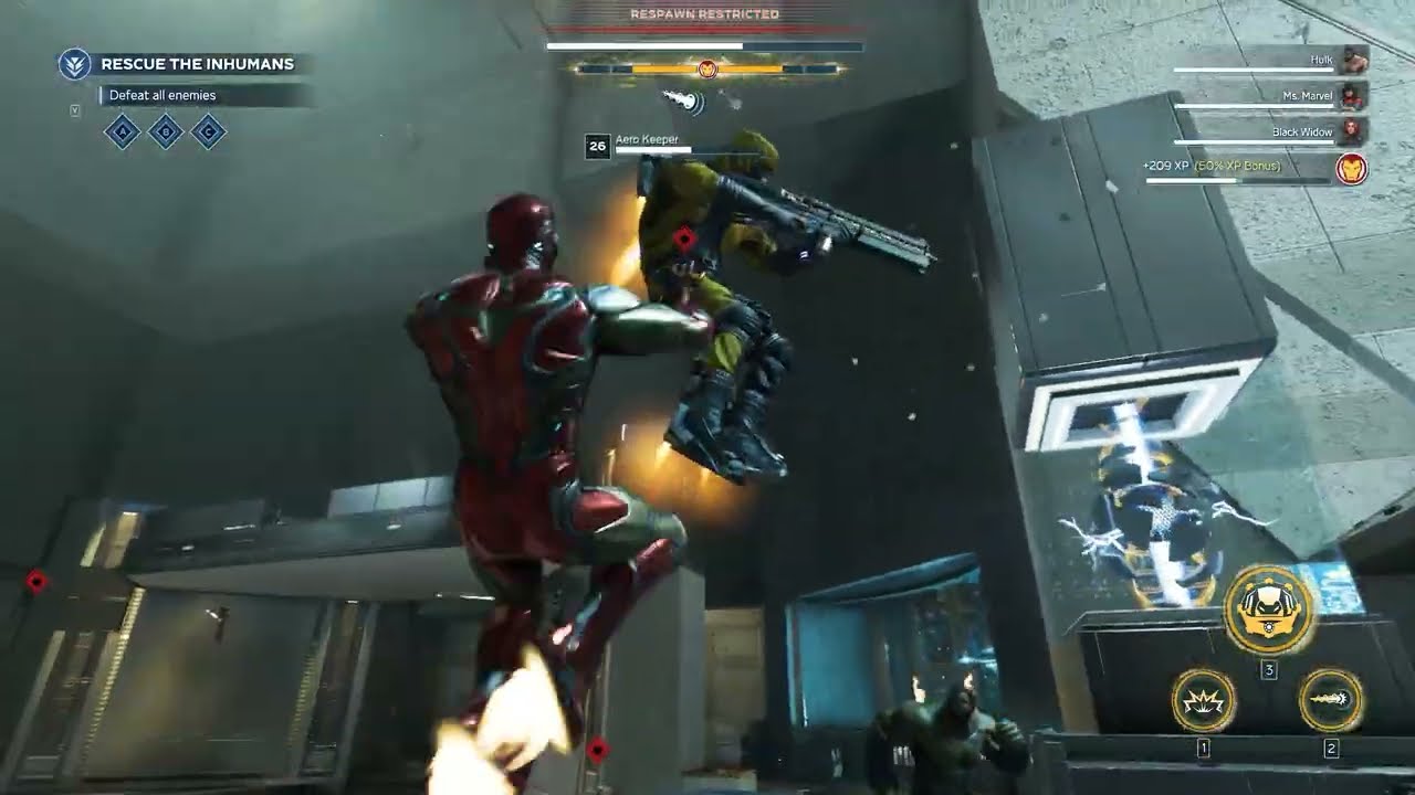 Fugitive Holding Facility Mission | Iron Man Rescues Inhumans with Avengers | Marvel’s Avengers