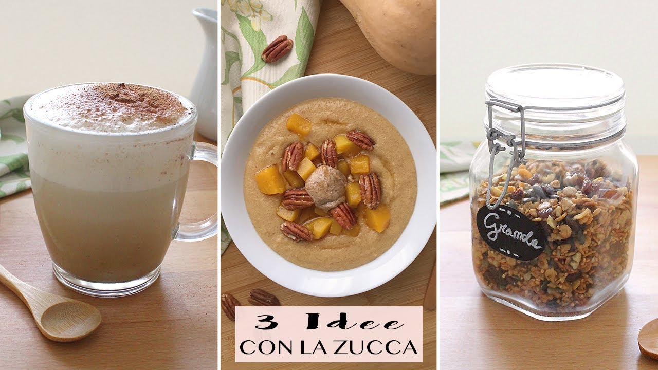 RICETTE CON LA ZUCCA » 3 COLAZIONI AUTUNNALI FACILI E GOLOSE | Veglife Channel