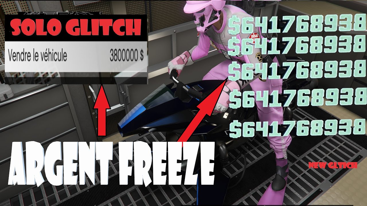 SOLO GLITCH ARGENT FREEZE  INFINI DANS GTA 5 ONLINE SUPER FACILE ET RAPIDE