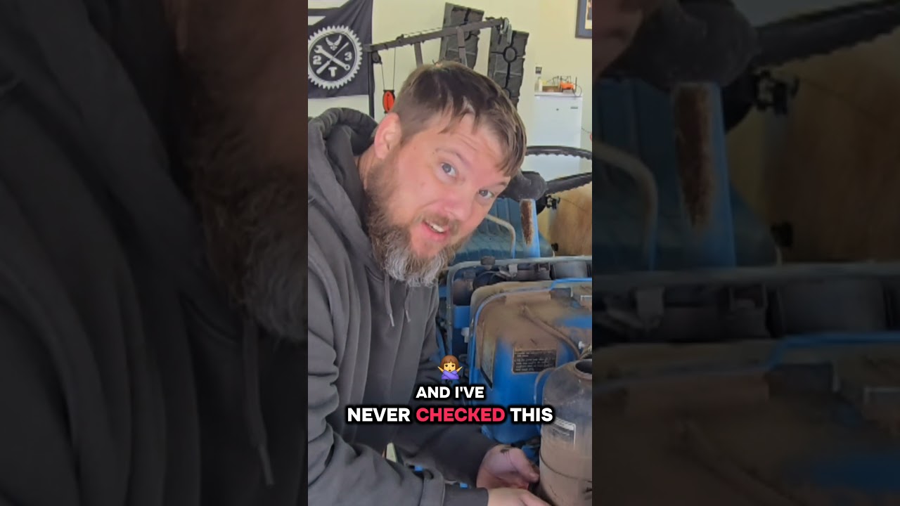 Oil bath air filtration system explained on a Ford 1700 tractor. #tractor #ford1700 #fordtractor
