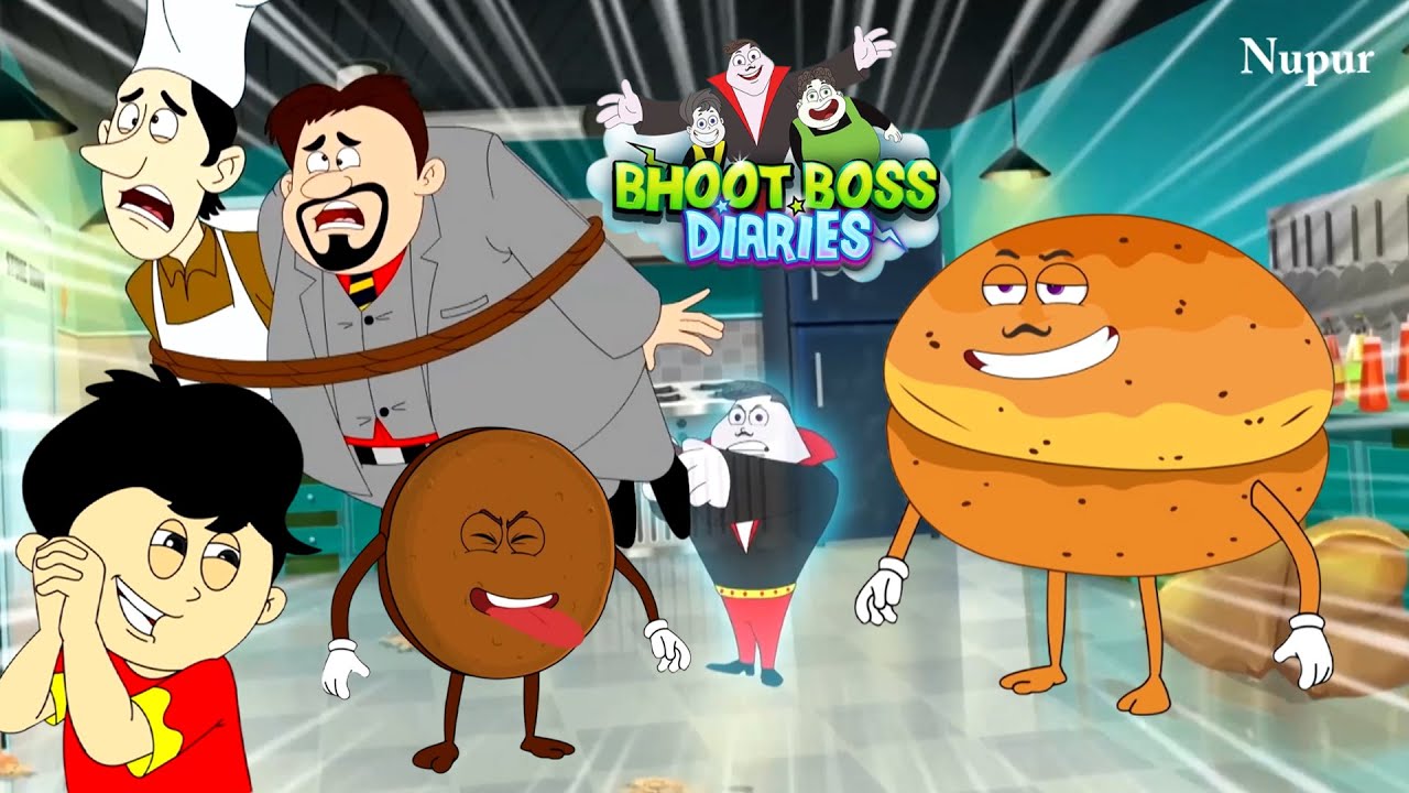 Bhoot Boss ने Burger Uncle 🍔 को Spinner 😵&zwj;💫 की तरह घुमा दिया I Moral Stories For Kids