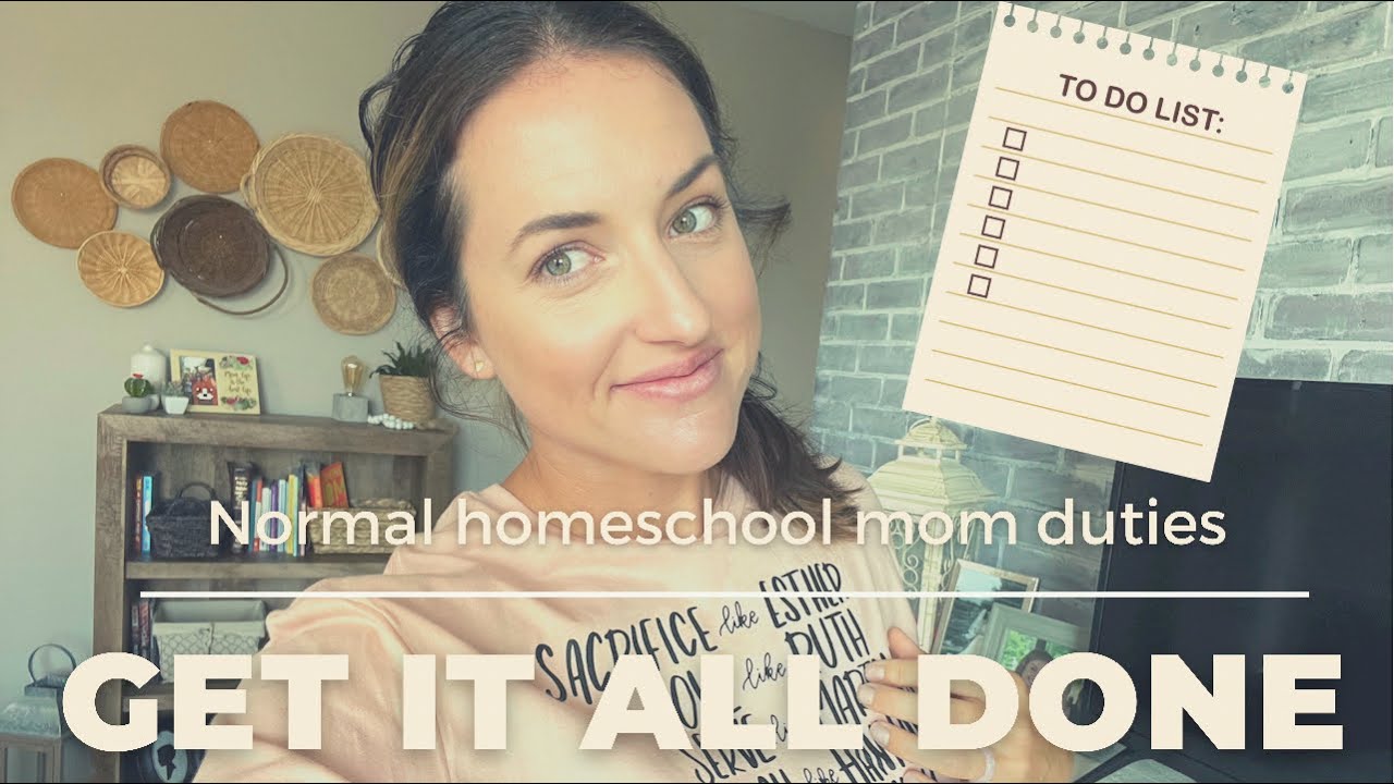 GET IT ALL DONE WITH ME||TYPICAL TO DO LIST FOR A HOMESCHOOL MOM✅
