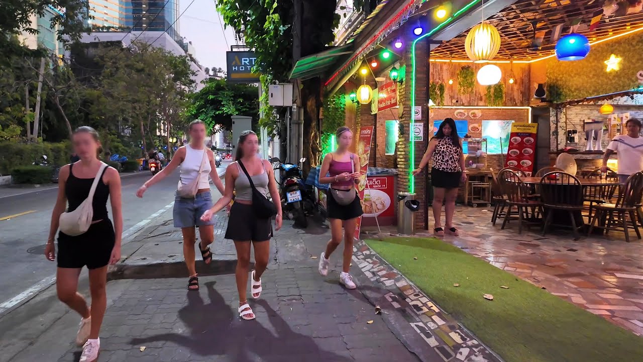 [4K] Walking around Sukhumvit Area and Asok BTS Station in Bangkok, Thailand