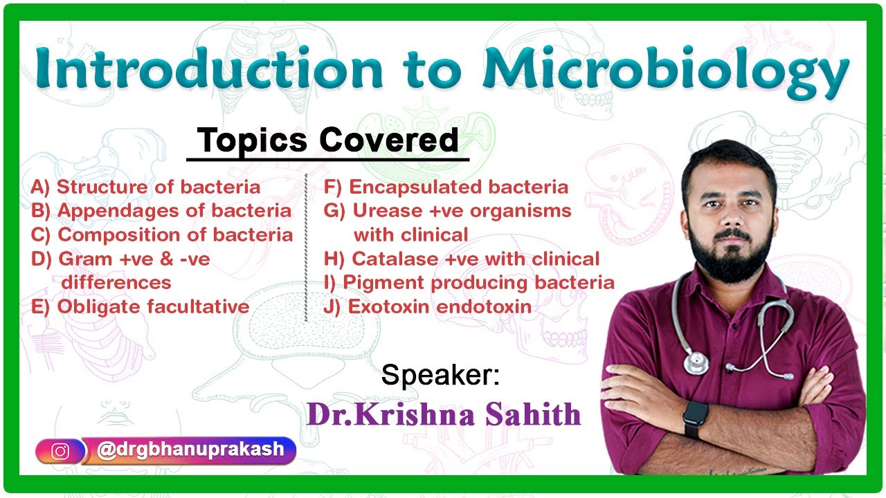 Microbiology - Introduction || Live Streaming By Dr. Krishna