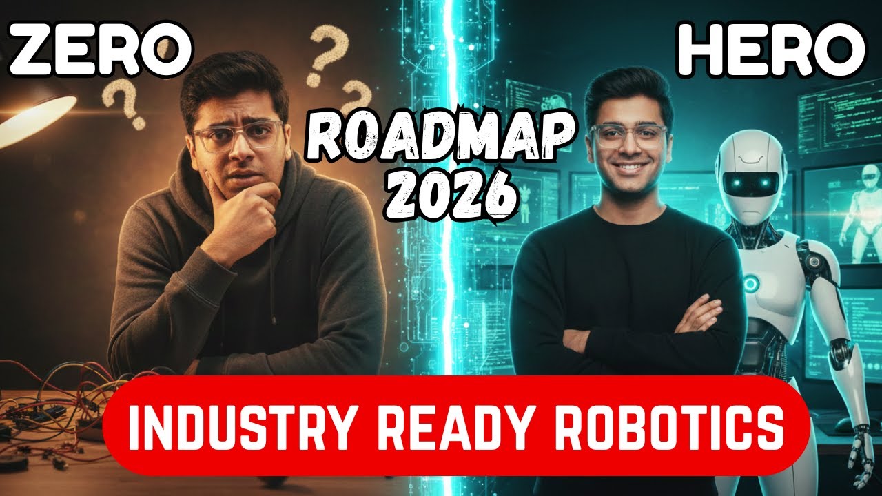 Robotics Roadmap 2026 | Zero to Hero Guide to Become Industry-Ready