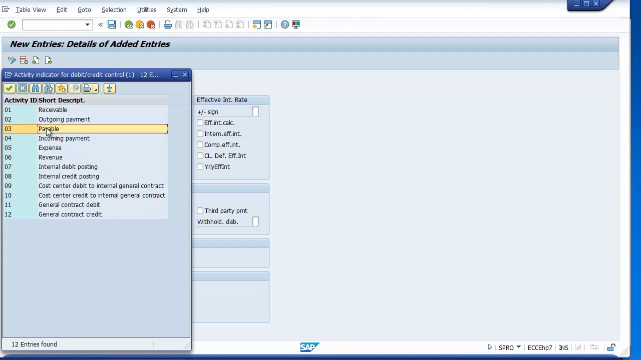 SAP Loans Management   Define Flow Types