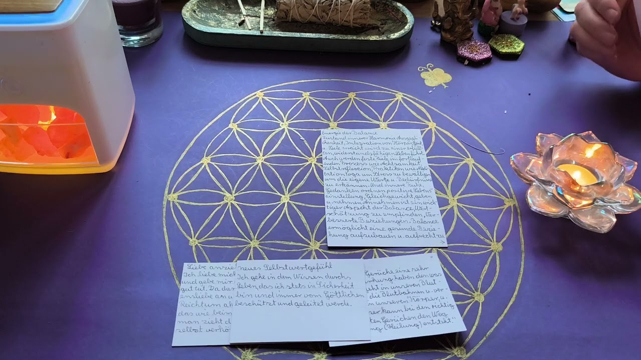 Energie Legung mit Affirmationen 