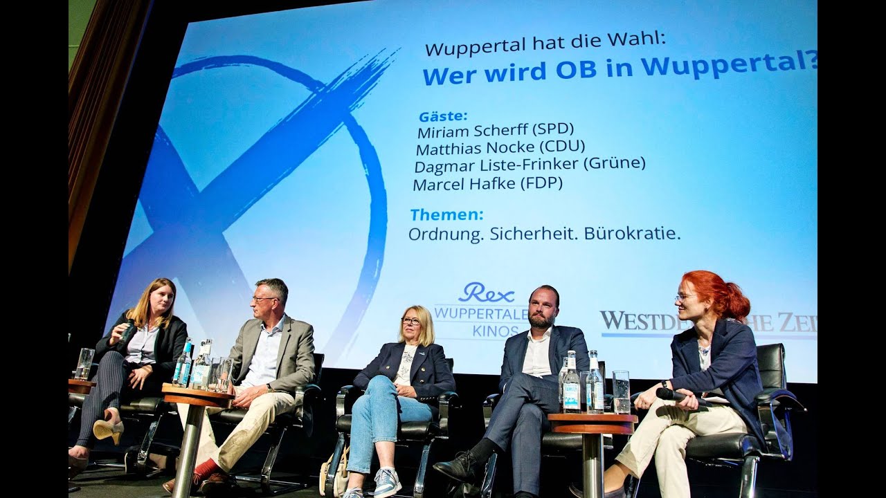 Ordnung, Angstorte und Bürokratie: Wuppertaler OB-Kandidaten diskutieren die Sicherheit in der Stadt