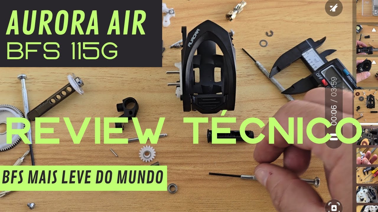 Review Técnico Carretilha Aurora Air é boa? 115g BFS