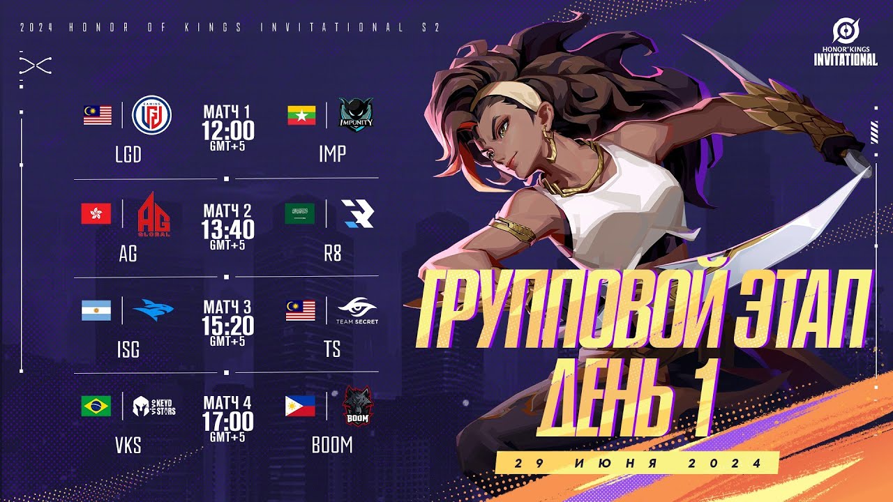[RU] Honor of Kings Invitational Season 2 | Групповой этап День 1 | Новая глава