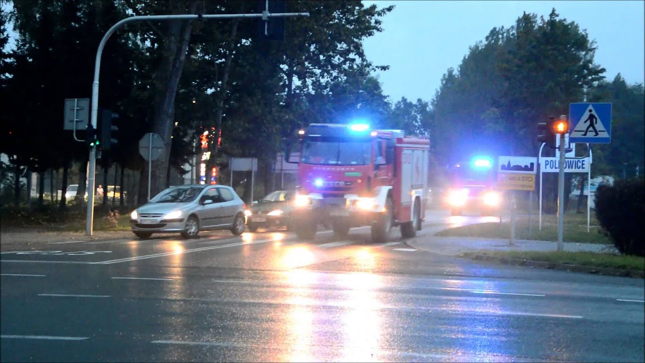 [MEGA TRĄBY + HI-LO] Alarmowo sekcja z JRG Polkowice do zdarzenia drogowego