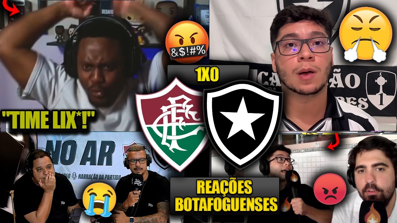 REAÇÕES dos BOTAFOGUENSES - FLUMINENSE 1x0 BOTAFOGO - BRASILEIRÃO 2026 - REACT VAMOS RIR!