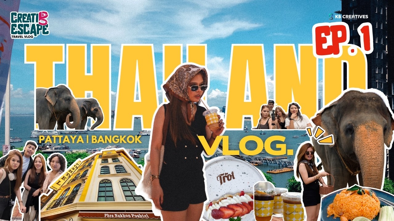 Creatib Escape Travel Vlog Ep 1: (Thailand Edition) Surviving Thailand, Elephants and Chaos