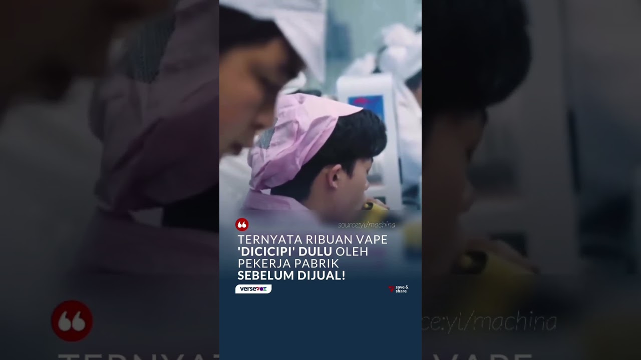 Mengungkap sisigelap industri vape sekali pakai. Seorang pekrja menghisap hingga 10.000 unit vape