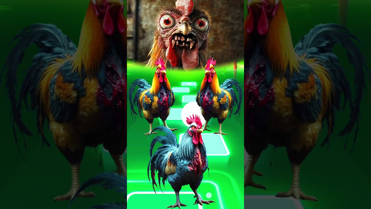 Zombie Rooster🐓| Tiles Hop Animals Dance #tileshop #tileshopedmrush #tileshopgameplay #tileshopgame