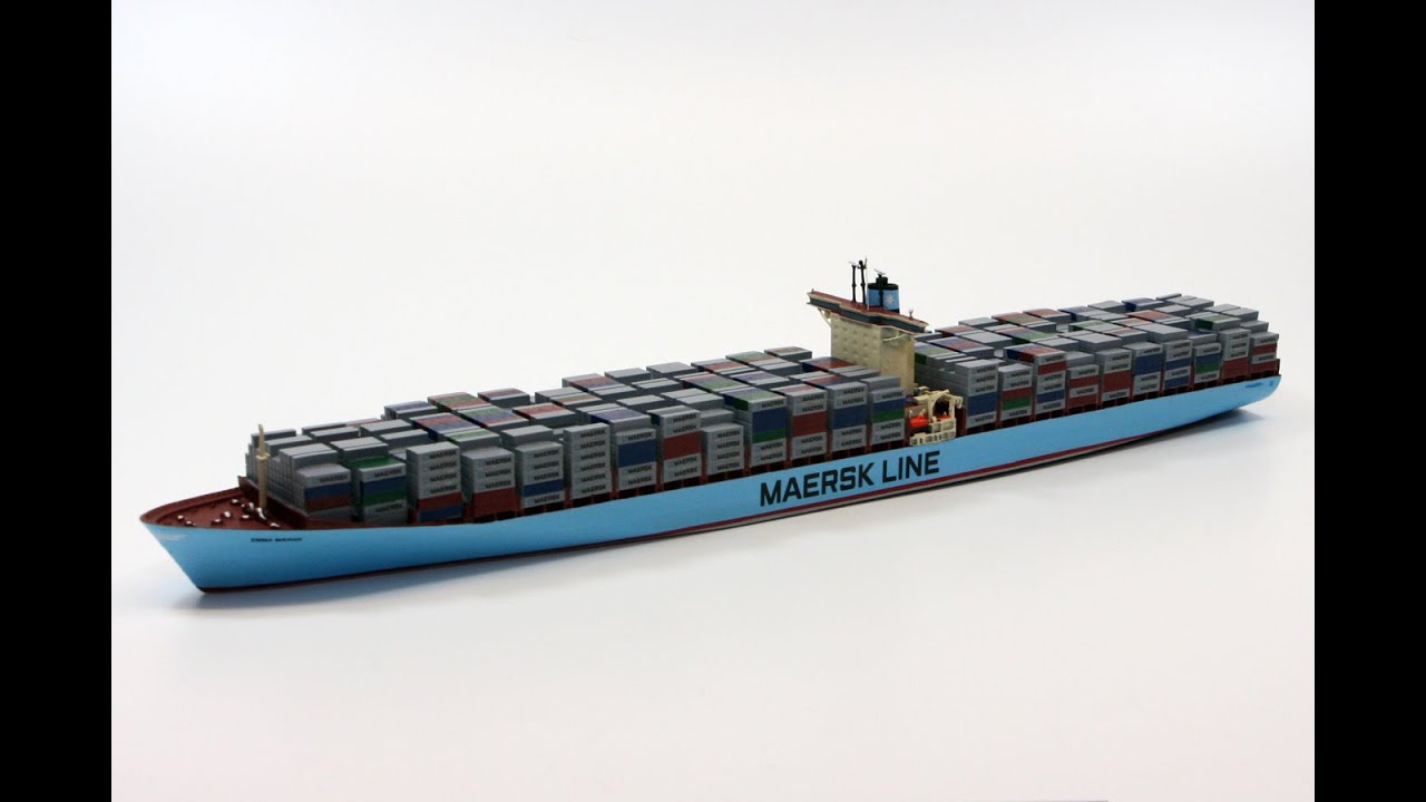 EMMA MAERSK - Production of a 1250 scale model - Optatus Berlin