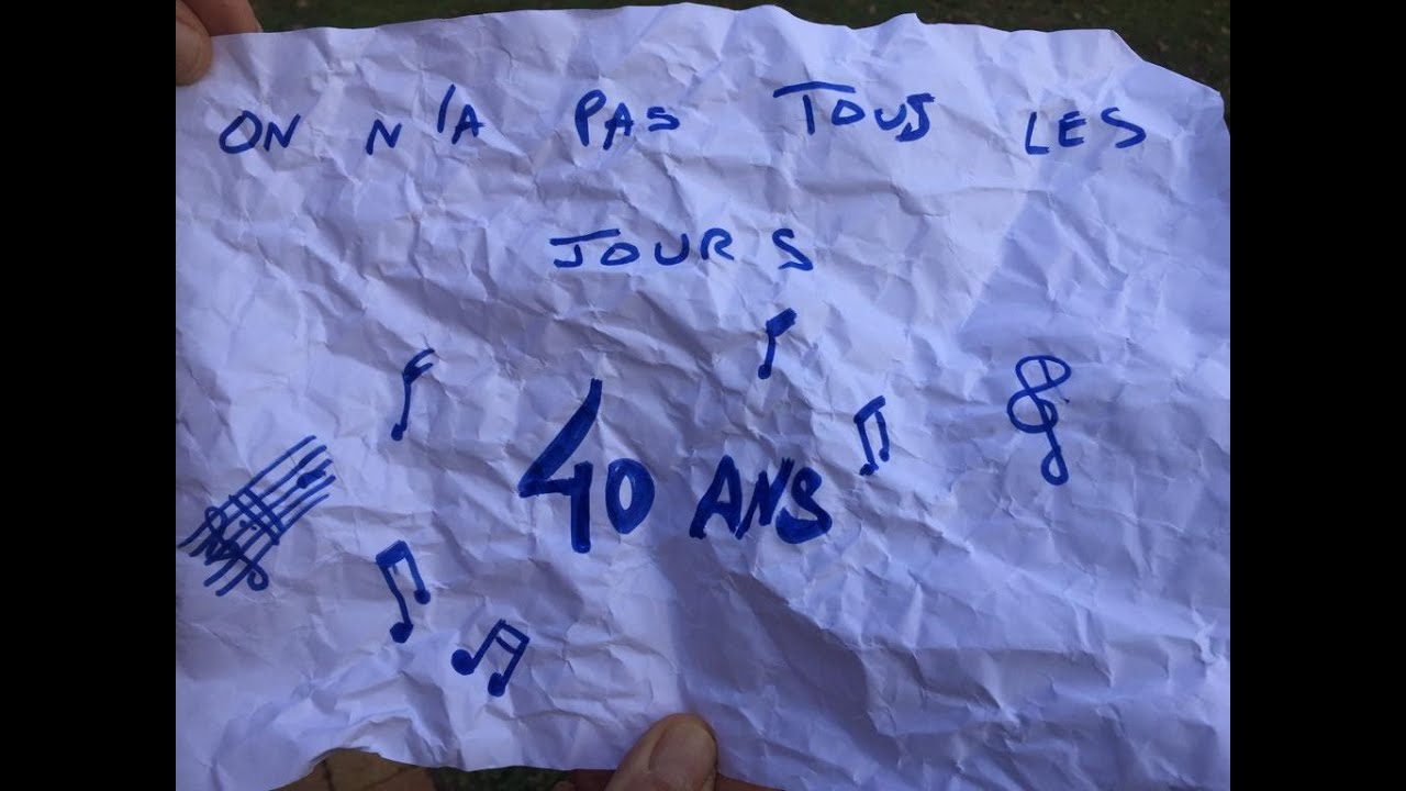 2022 Vidéo anniversaire complète montage boulette papier - 40 ans feat Guest star stade et FFR :)