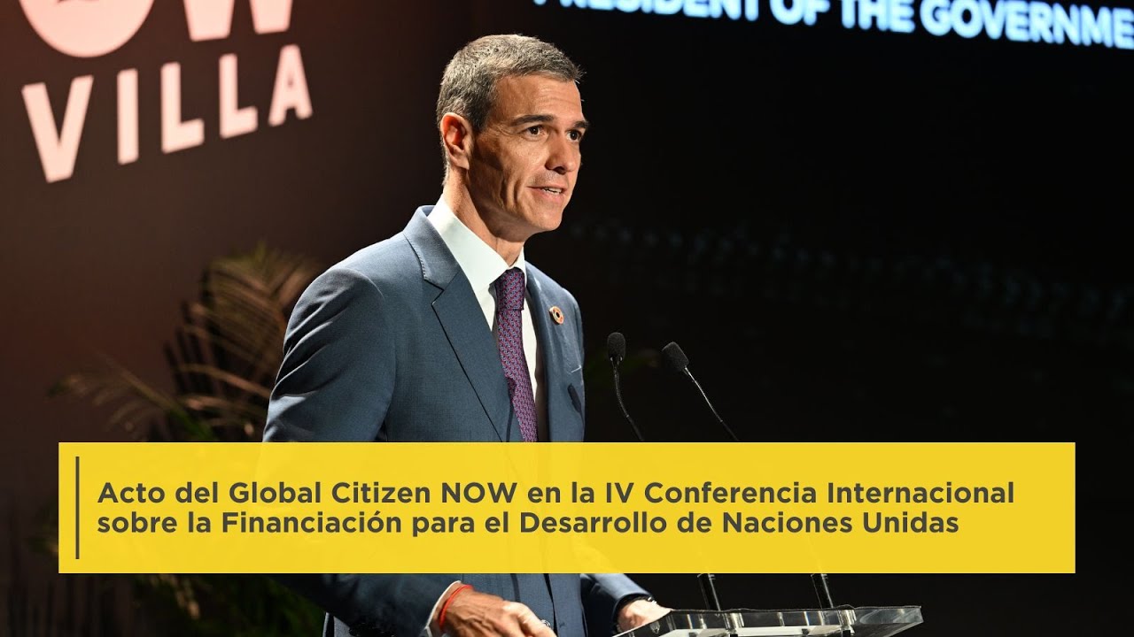 Pedro Sánchez interviene en la Cumbre de Acción Global Citizen Now