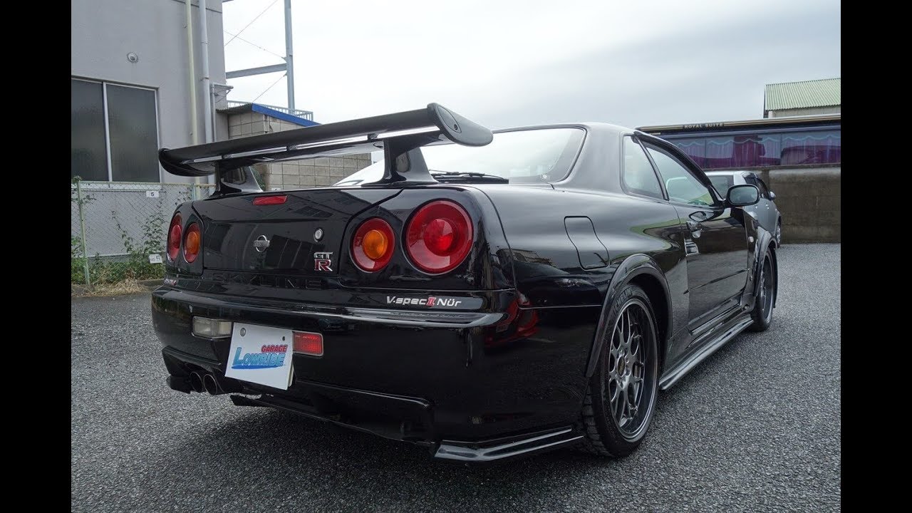 【日産　スカイライン　GT-R　GF-BNR34　ニスモ製エアロパーツとそう・取り付け、リヤまわり板金・塗装・修理】 東京都大田区からのご来店 ガレージローライド立川
