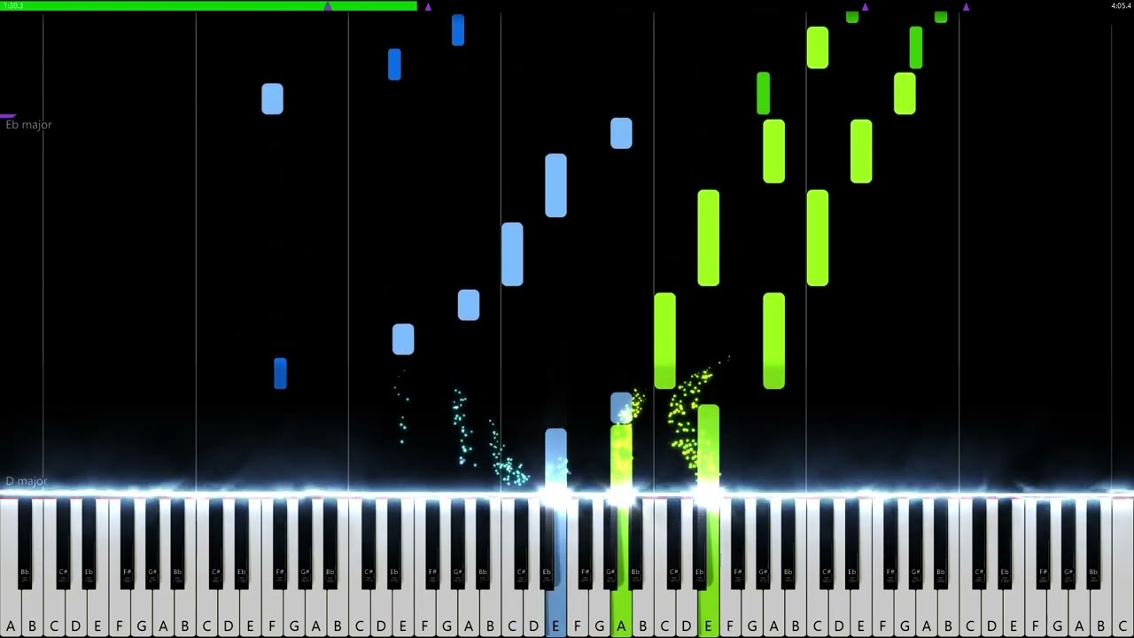 Zelda Breath of the Wild - Zora's Domain (Night) (Synthesia)