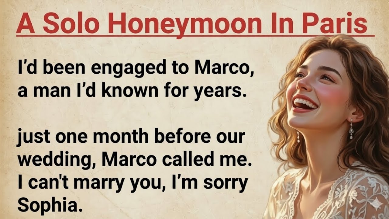 A solo honeymoon in paris| Why do men always cheat ? | English Story for Listening practice ✅ 